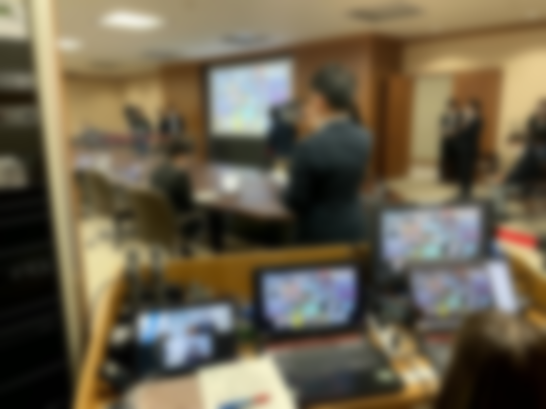 知事・各市町とのオンライン会議